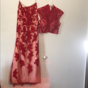 2 piece Prom dress